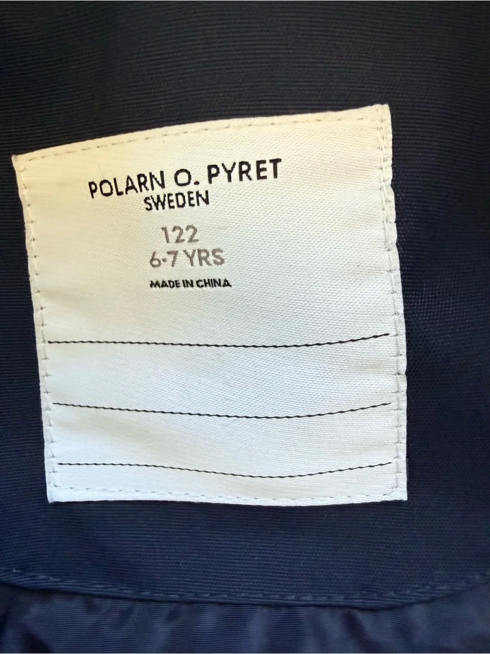 Polarn O Pyret Navy Hooded Wind and Rain Jacket